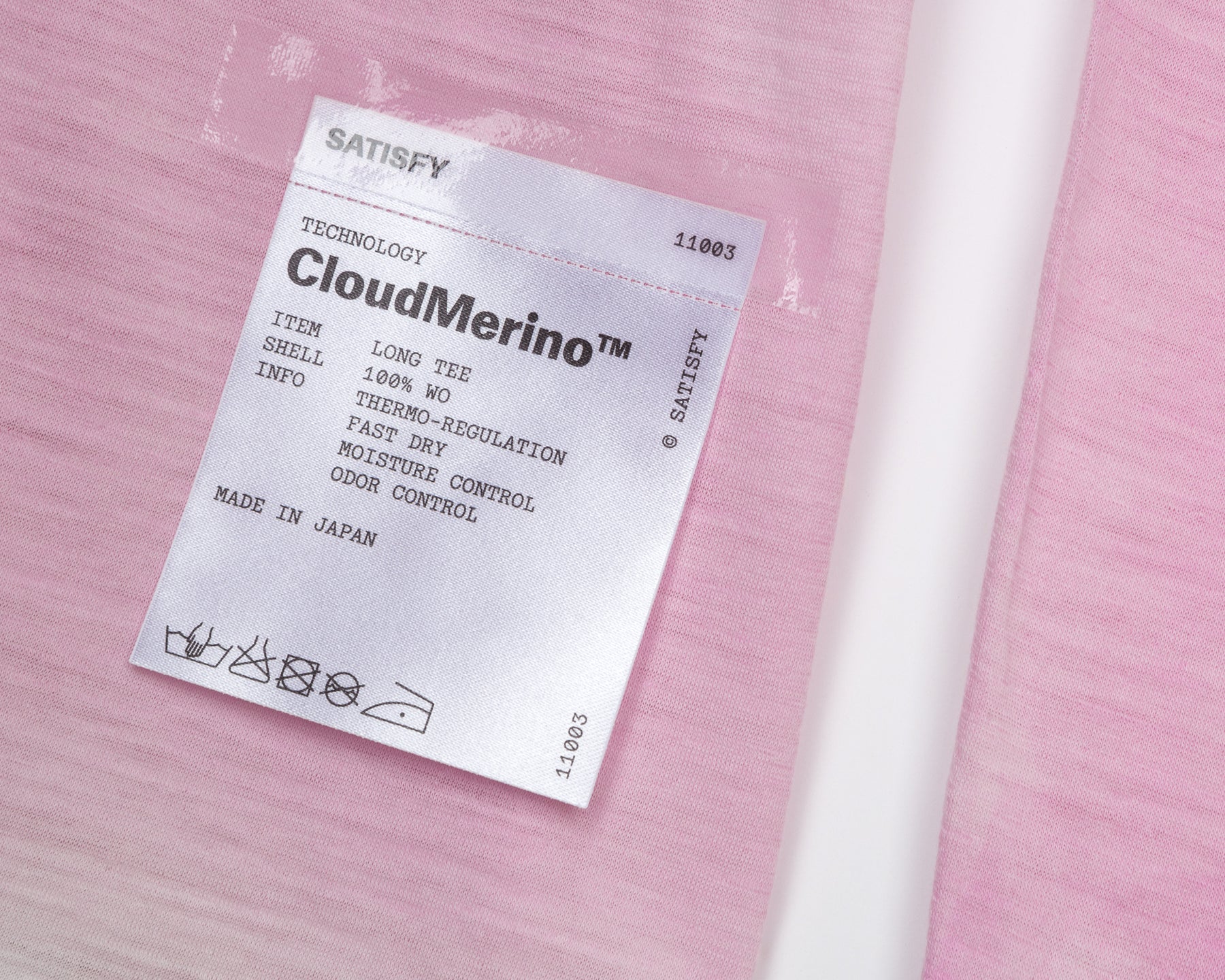 Cloudmerino™ Long Tee | Thermo Pink