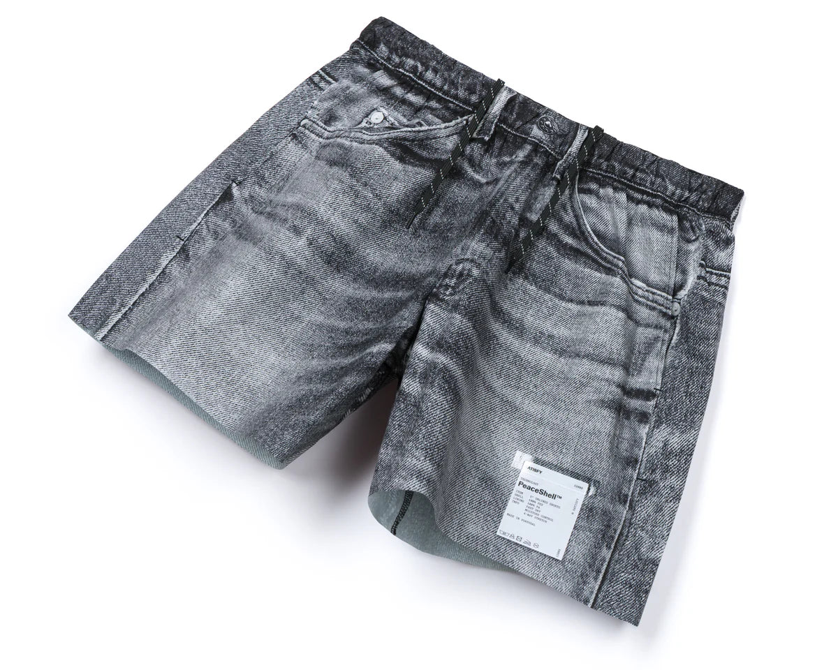 M PeaceShell 5" Unlined Shorts | Black Denim