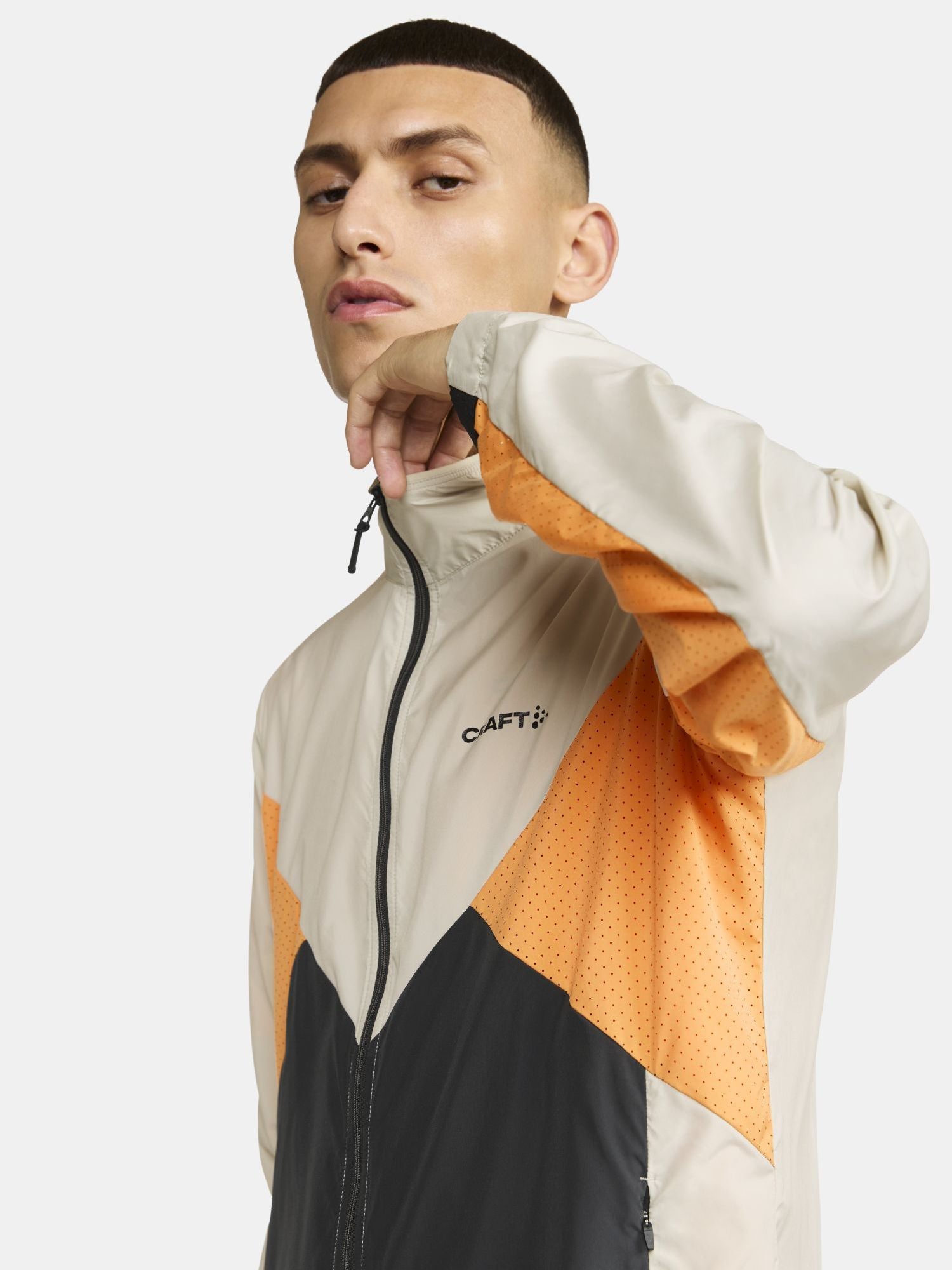 Adv Essence Wind Jacket I Plaster Slate