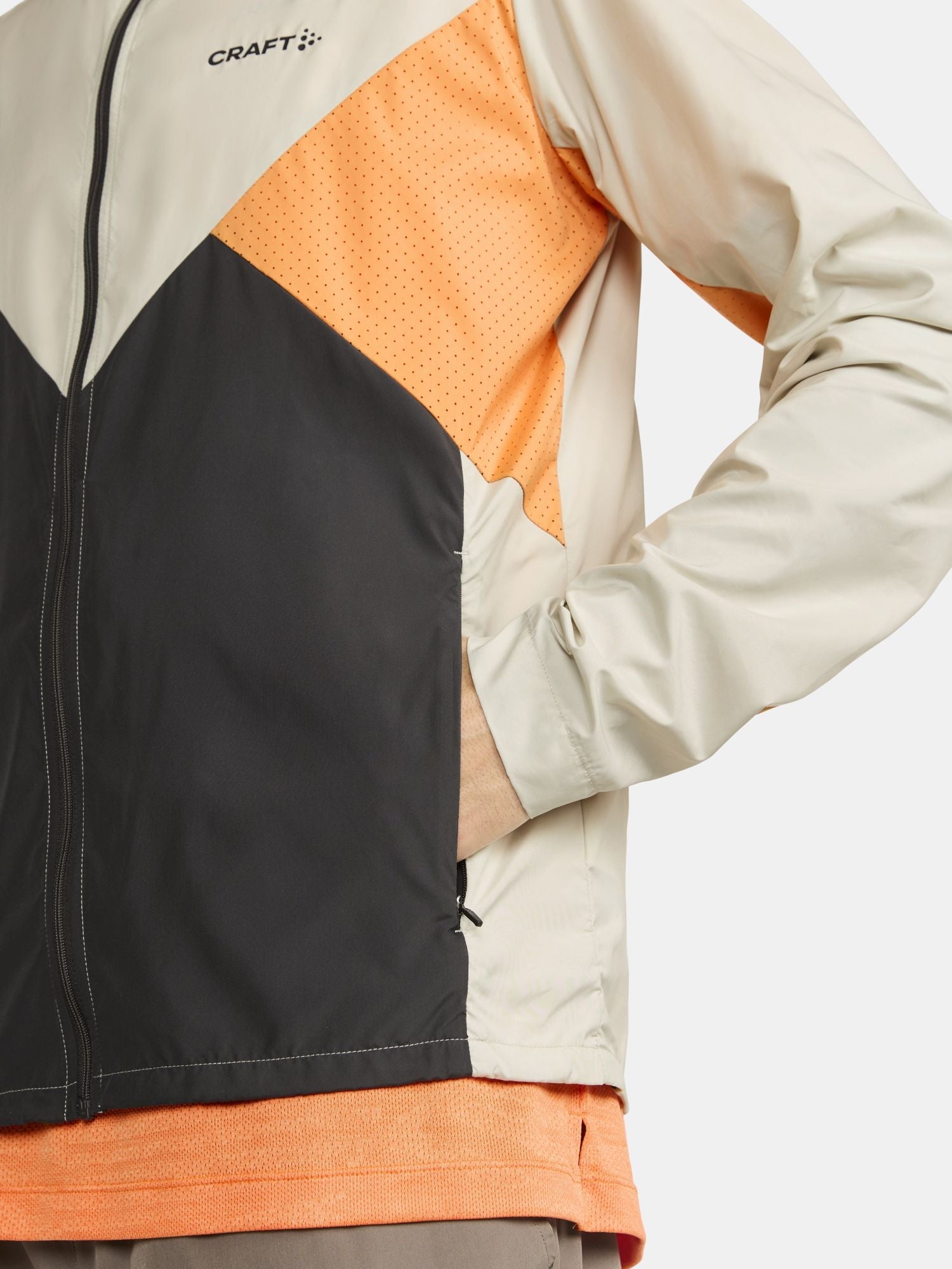 Adv Essence Wind Jacket I Plaster Slate