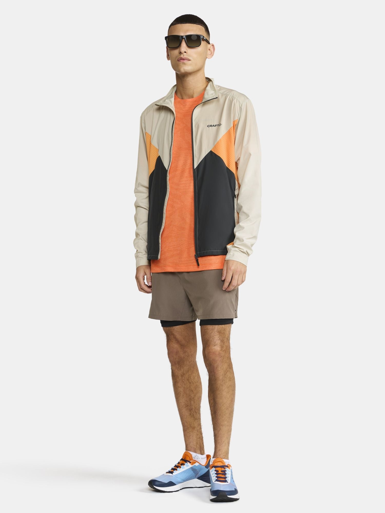 Adv Essence Wind Jacket I Plaster Slate