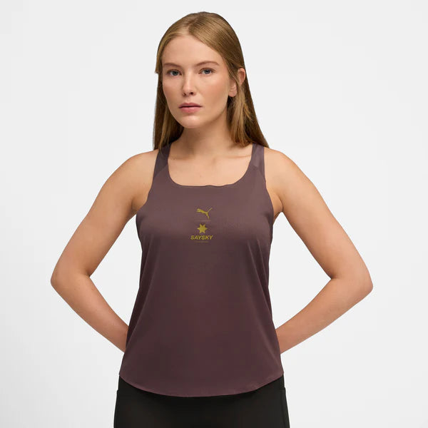 W PUMA X SAYSKY Singlet | Raisin