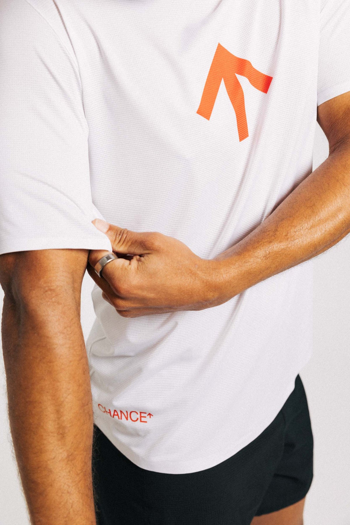 AROW Lightweight T-Shirt | White Ordnance Orange
