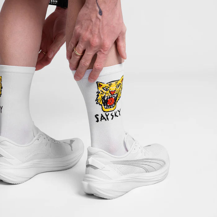 Combat High Socks | White Tiger