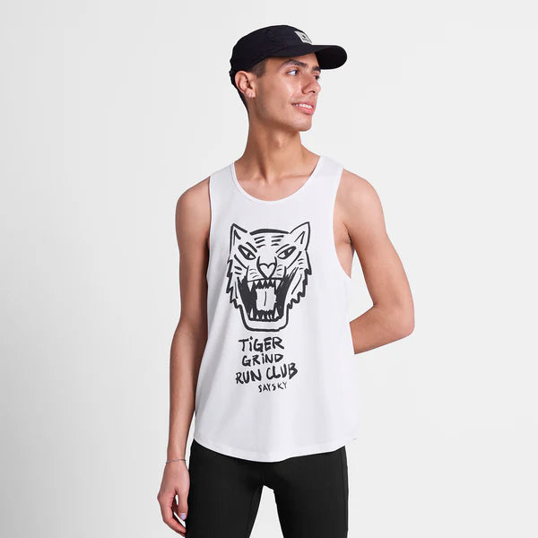 M Tiger Combat Pro Singlet | White