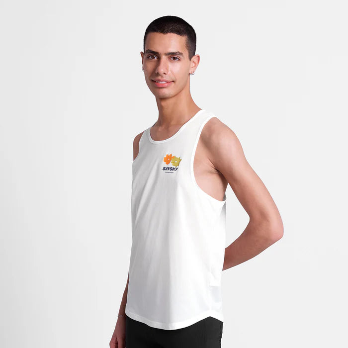 M Combat Singlet | White Flower