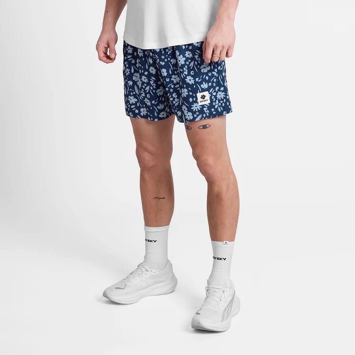 M Flower Pace Shorts 5'' | Blue Flower