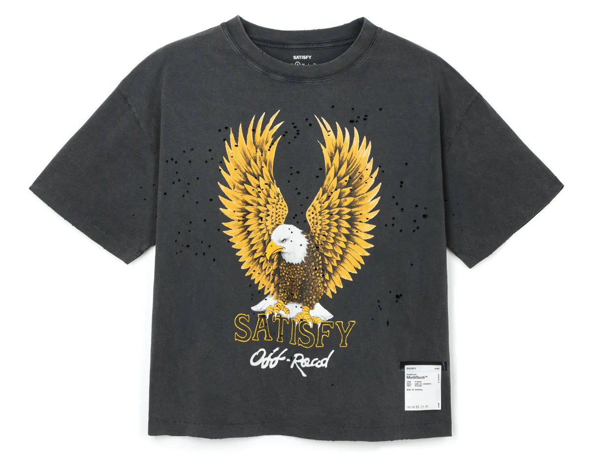 W MothTech T-Shirt | Aged Black 00A19