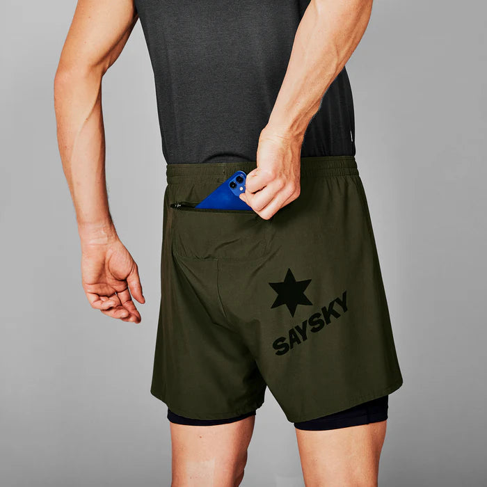 M 2-In-1 Pace Shorts 5" | Green