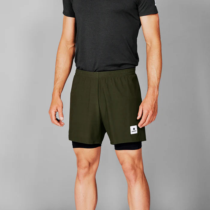 M 2-In-1 Pace Shorts 5" | Green