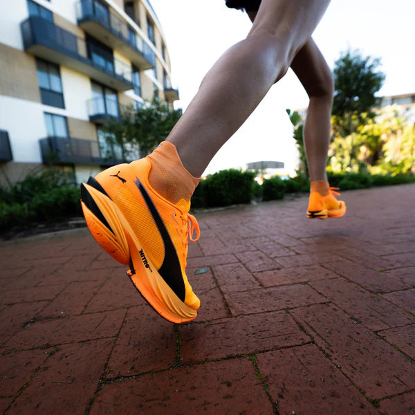Running Ankle Socks | Tangerine Glow