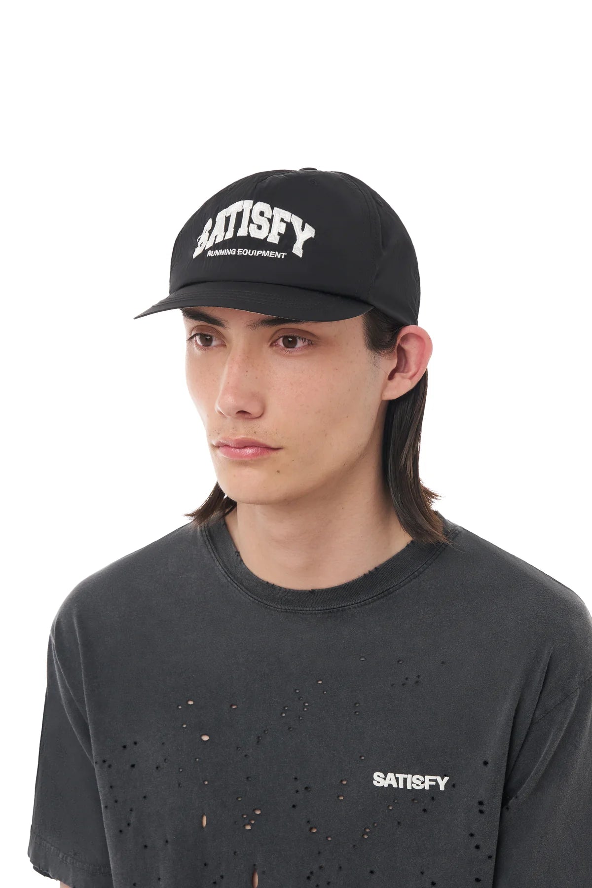 FliteSilk 5 Panel Pinch Cap | Black