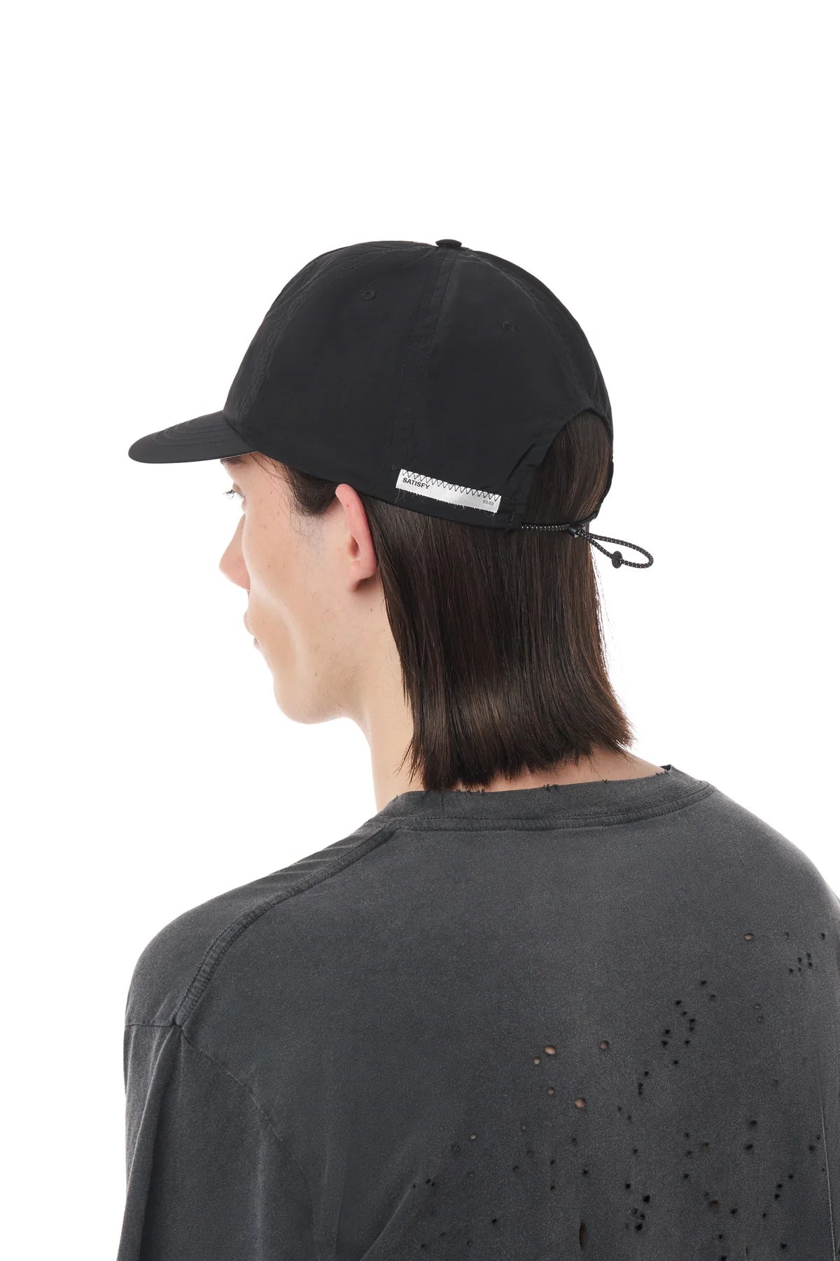 FliteSilk 5 Panel Pinch Cap | Black