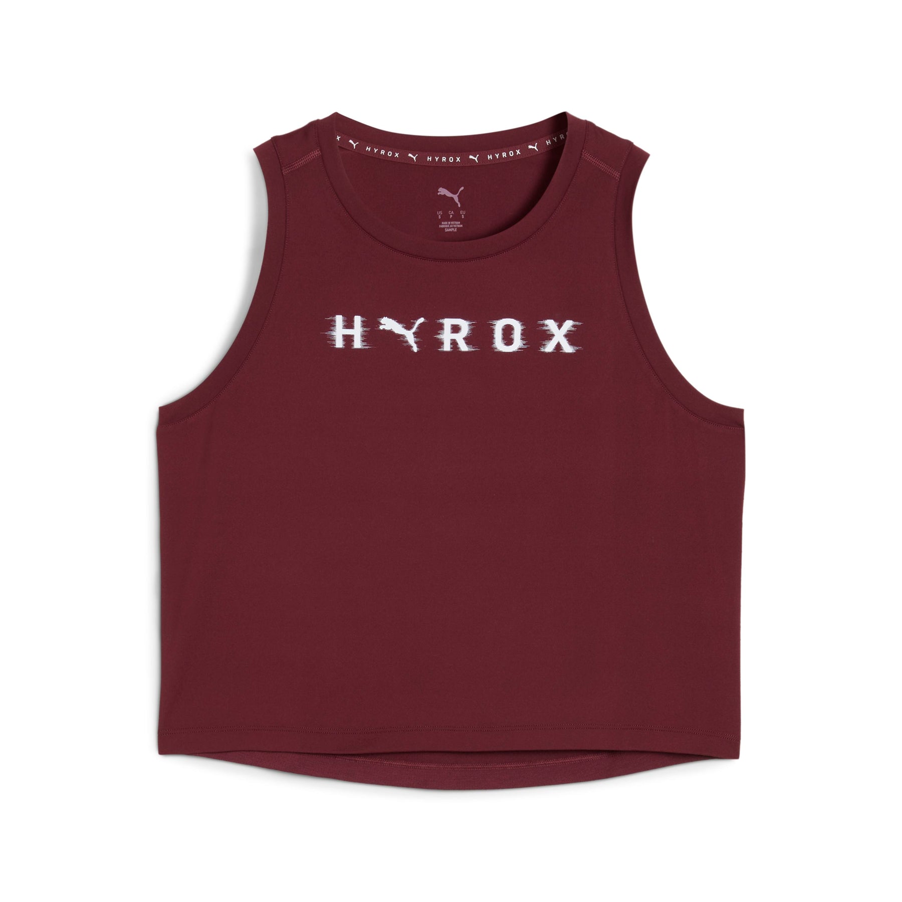 W PUMA x HYROX CLOUDSPUN ThermoAdapt Crop Tank | Ruby Shimmer