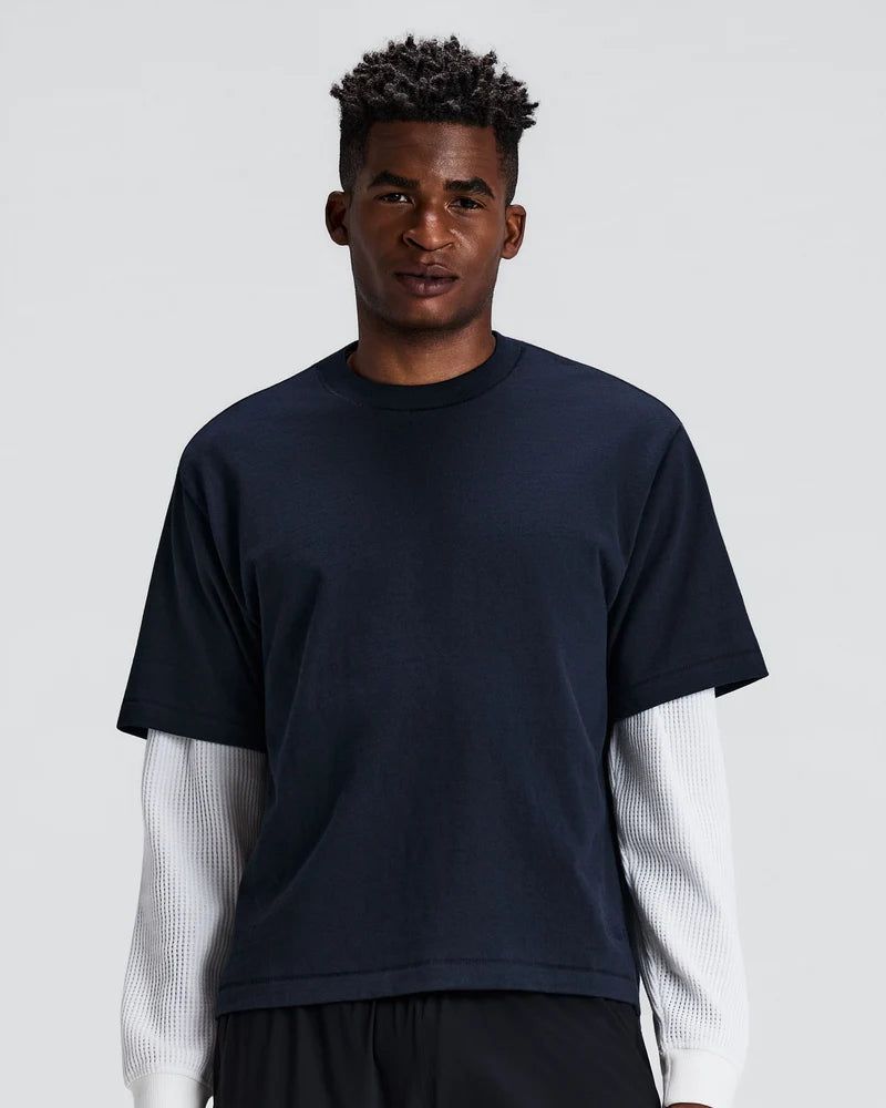 Heavyweight Cotton Box Tee | NY Navy
