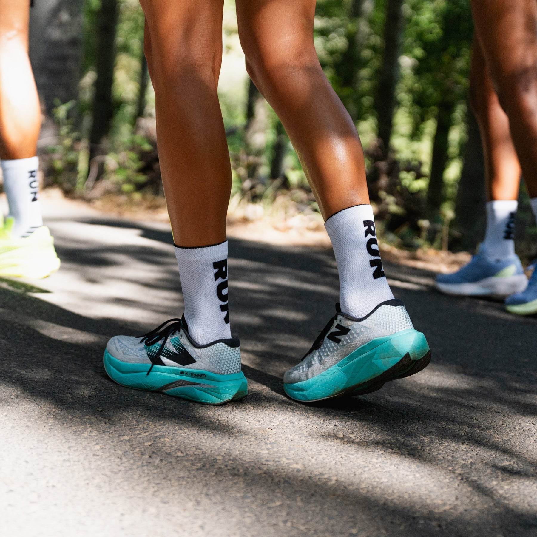 Active Crew Socks | RUN White