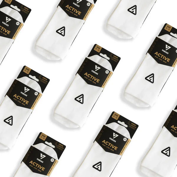 Active Crew Socks | Classic White