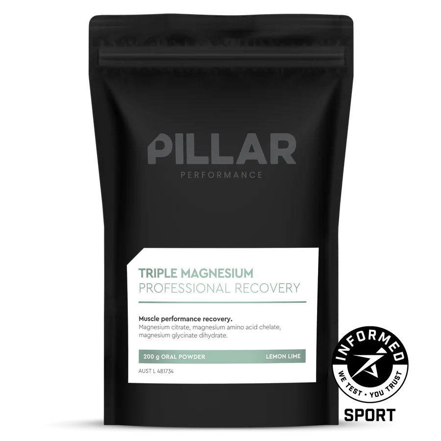 Triple Magnesium Professional Recovery Powder - 200g Pouch | Lemon Lime