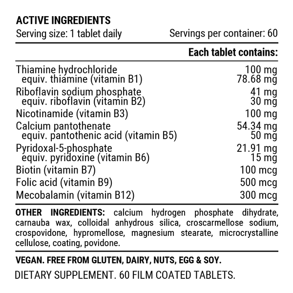 超強活性B群 | 60 粒瓶裝