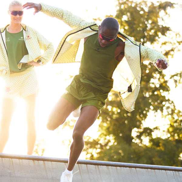 Checker Pace 夾克 |綠色的