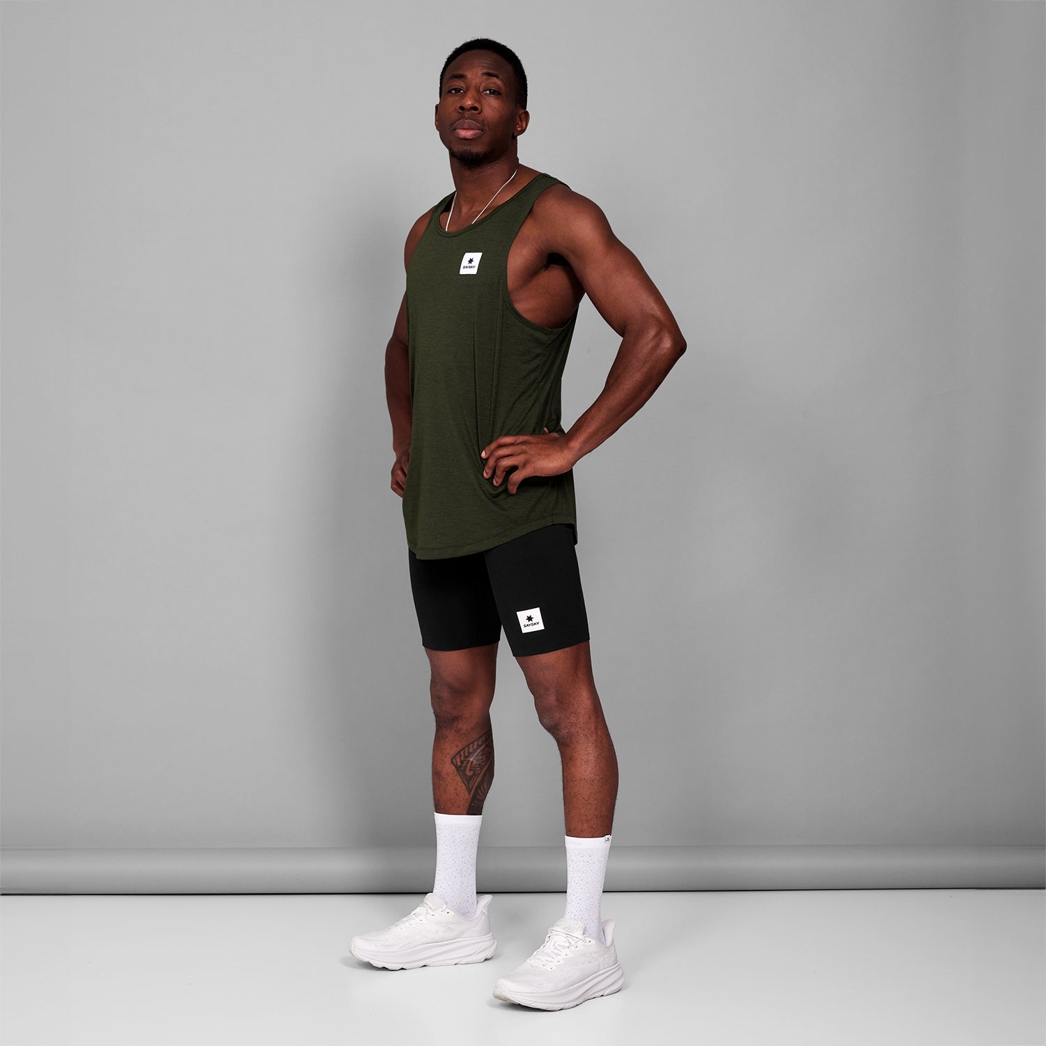 M Clean Combat Pro Singlet | Green