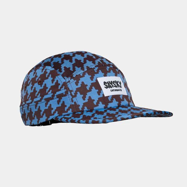 Houndstooth Combat Cap | Blue