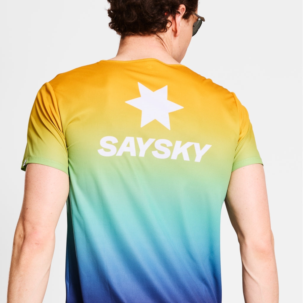 M Drip Dye Flow T-Shirt | Multi