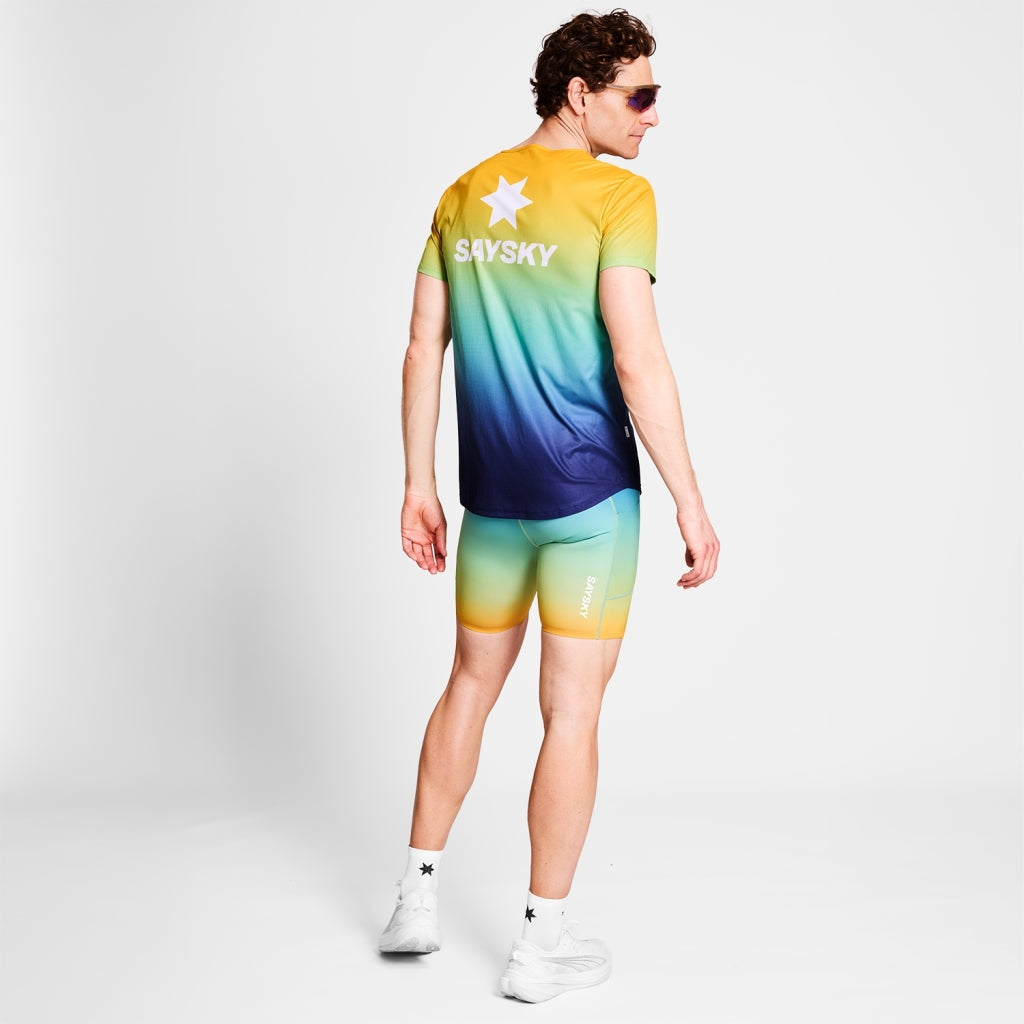 M Drip Dye Flow T-Shirt | Multi