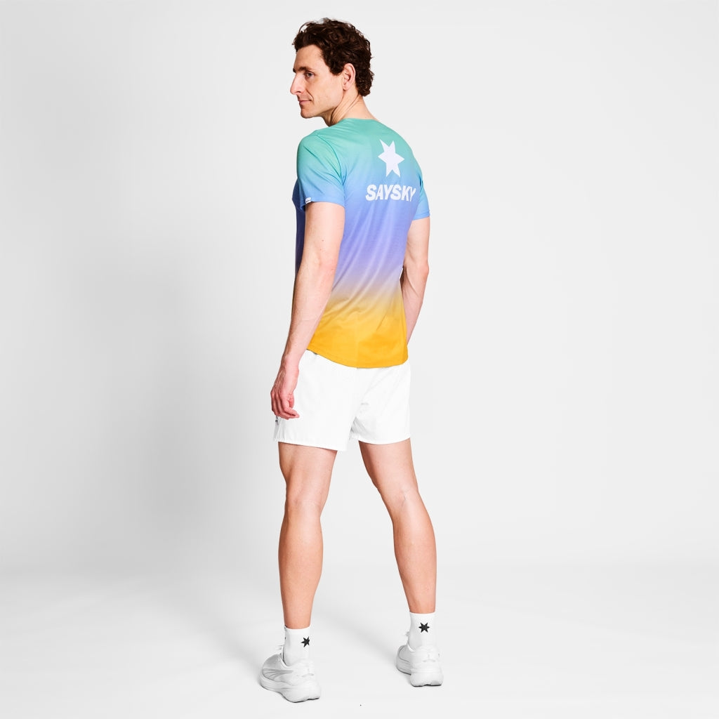M Drip Dye Flow T-Shirt | Multi
