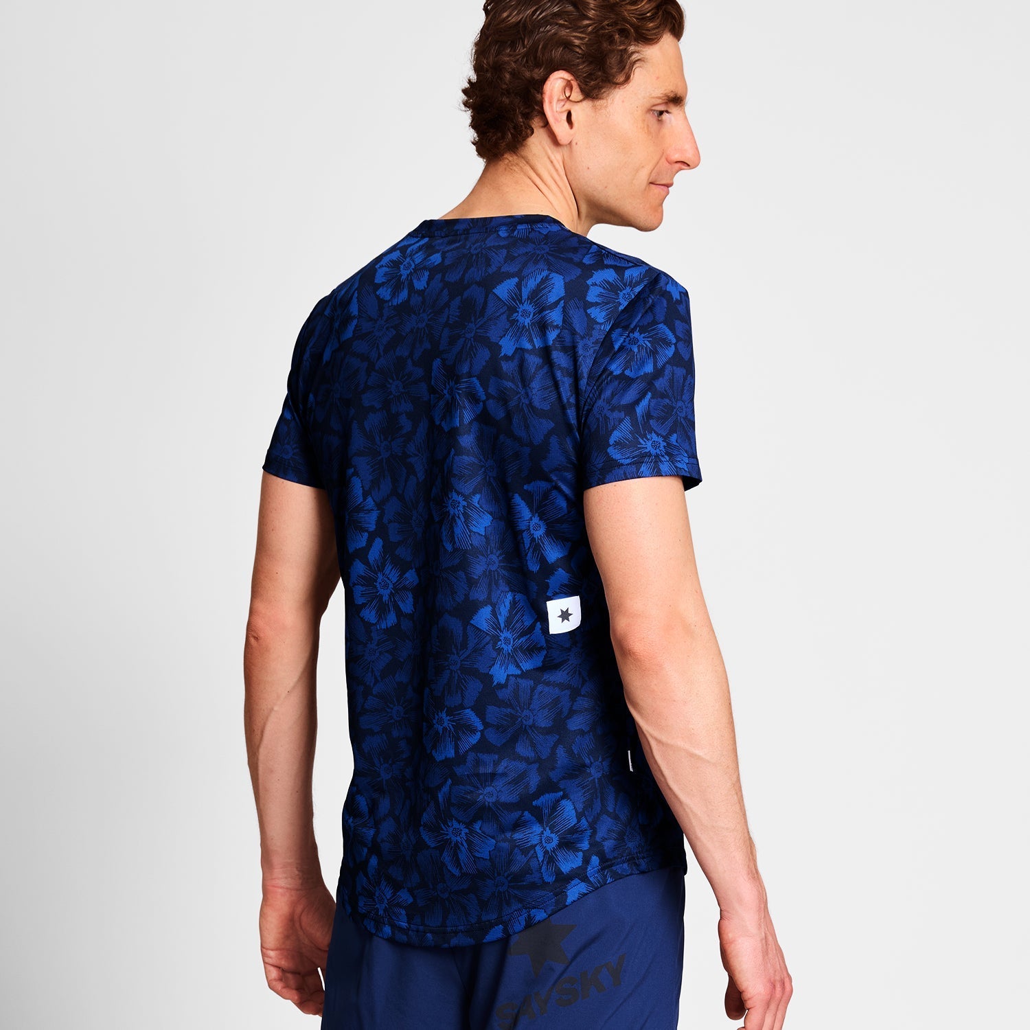 M Flower Combat T-Shirt | Blue