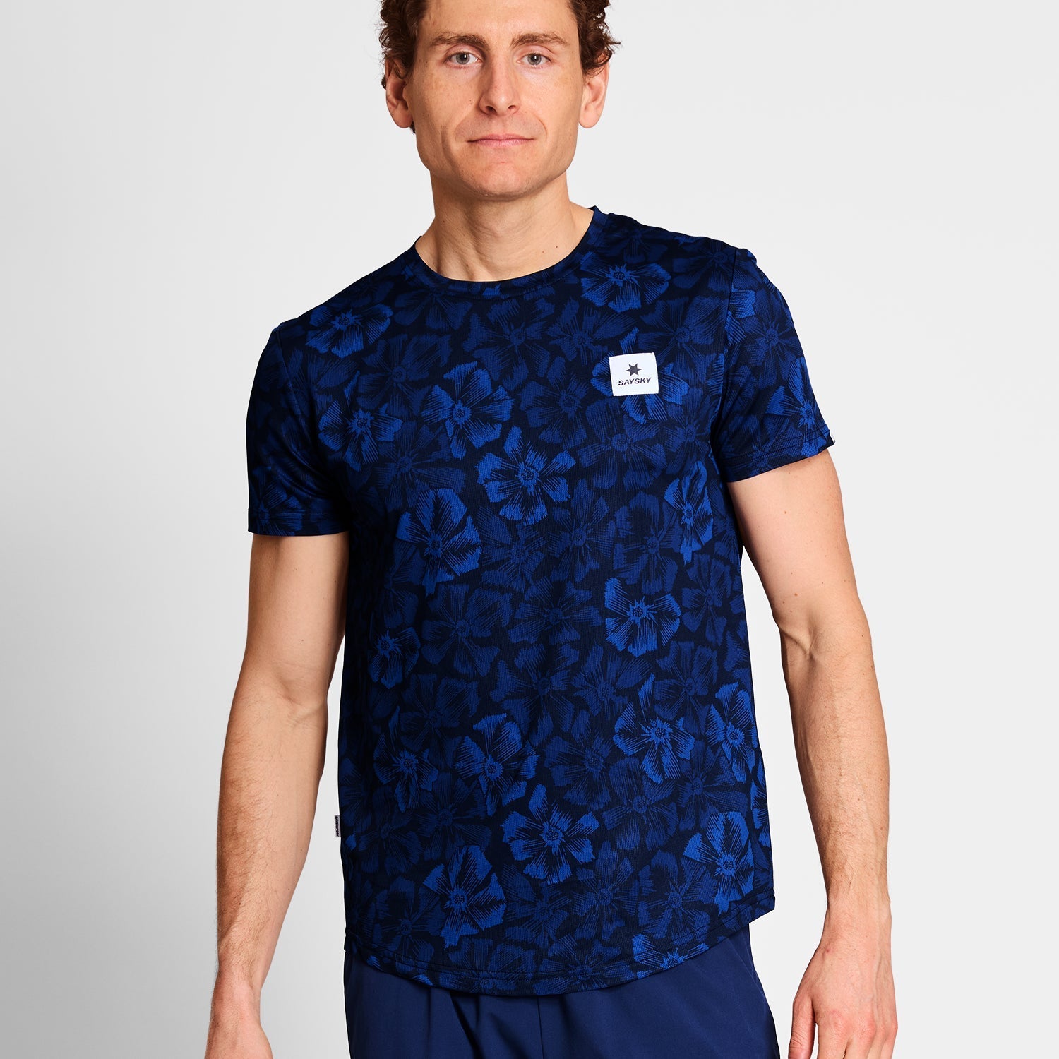 M Flower Combat T-Shirt | Blue
