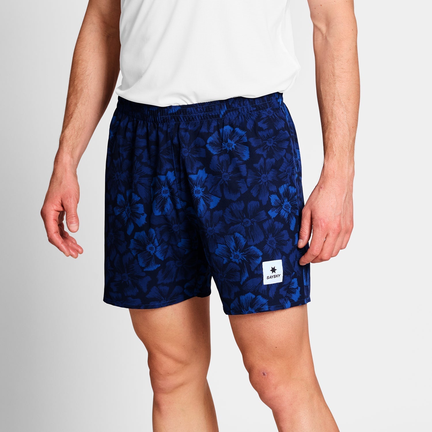 M Flower Pace Shorts 5'' | Blue
