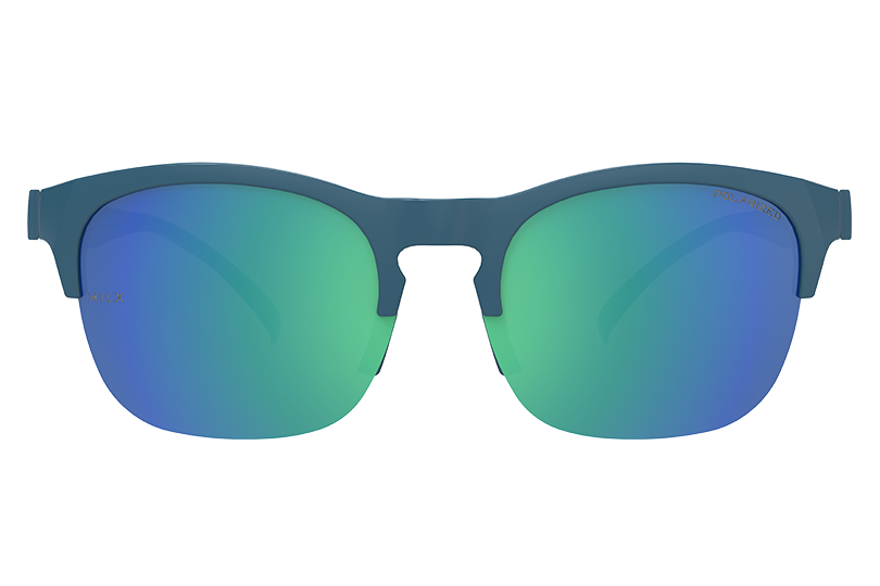 Nomad Green - Interloop | Shiny Solid Green Sunglasses