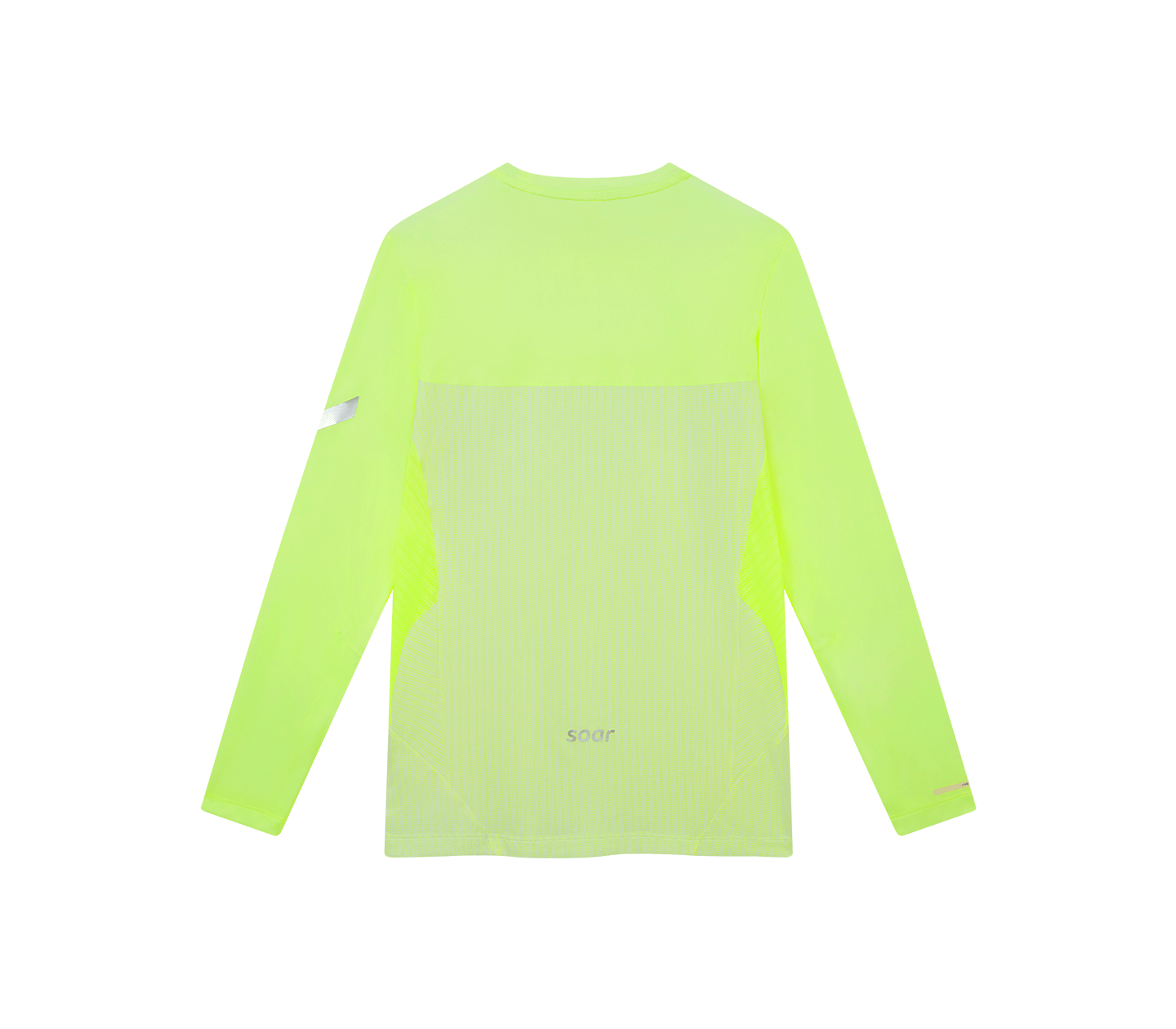 男款長袖炎熱天氣 T 卹 |螢光黃