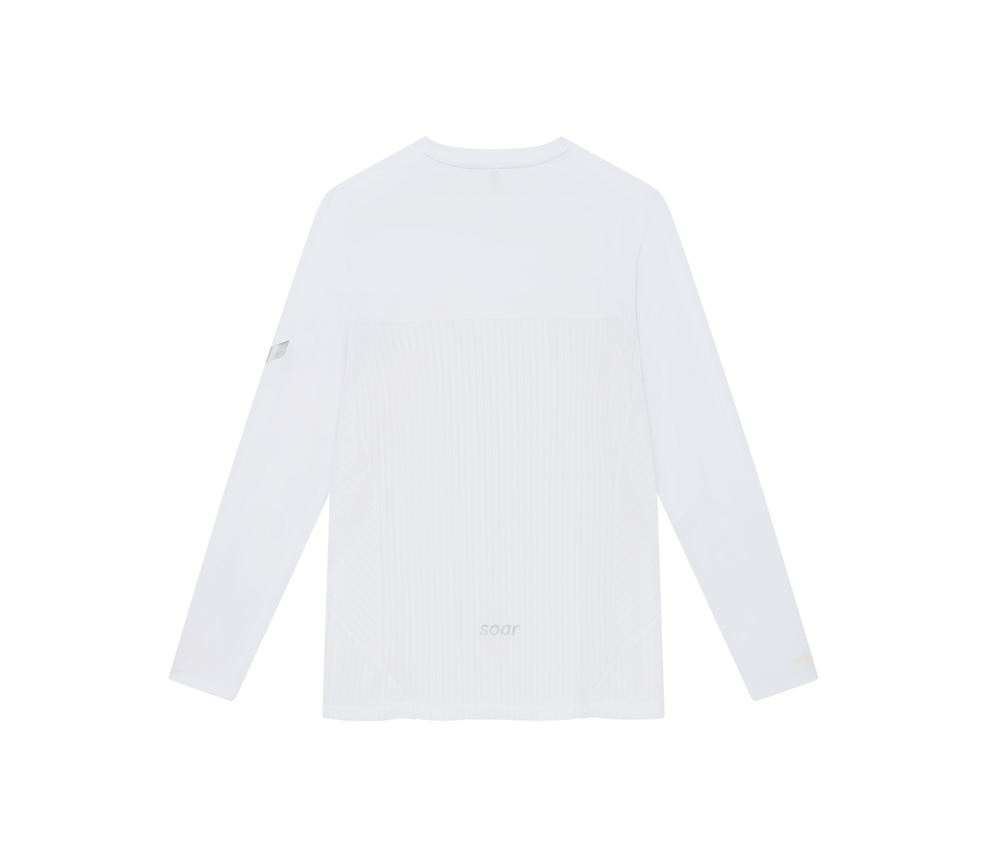 男士長袖炎熱天氣 T 卹 |白色的