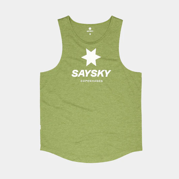 M Logo Combat Singlet | Green Melange