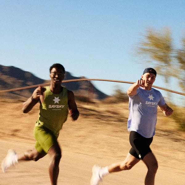M Logo Combat Singlet | Green Melange