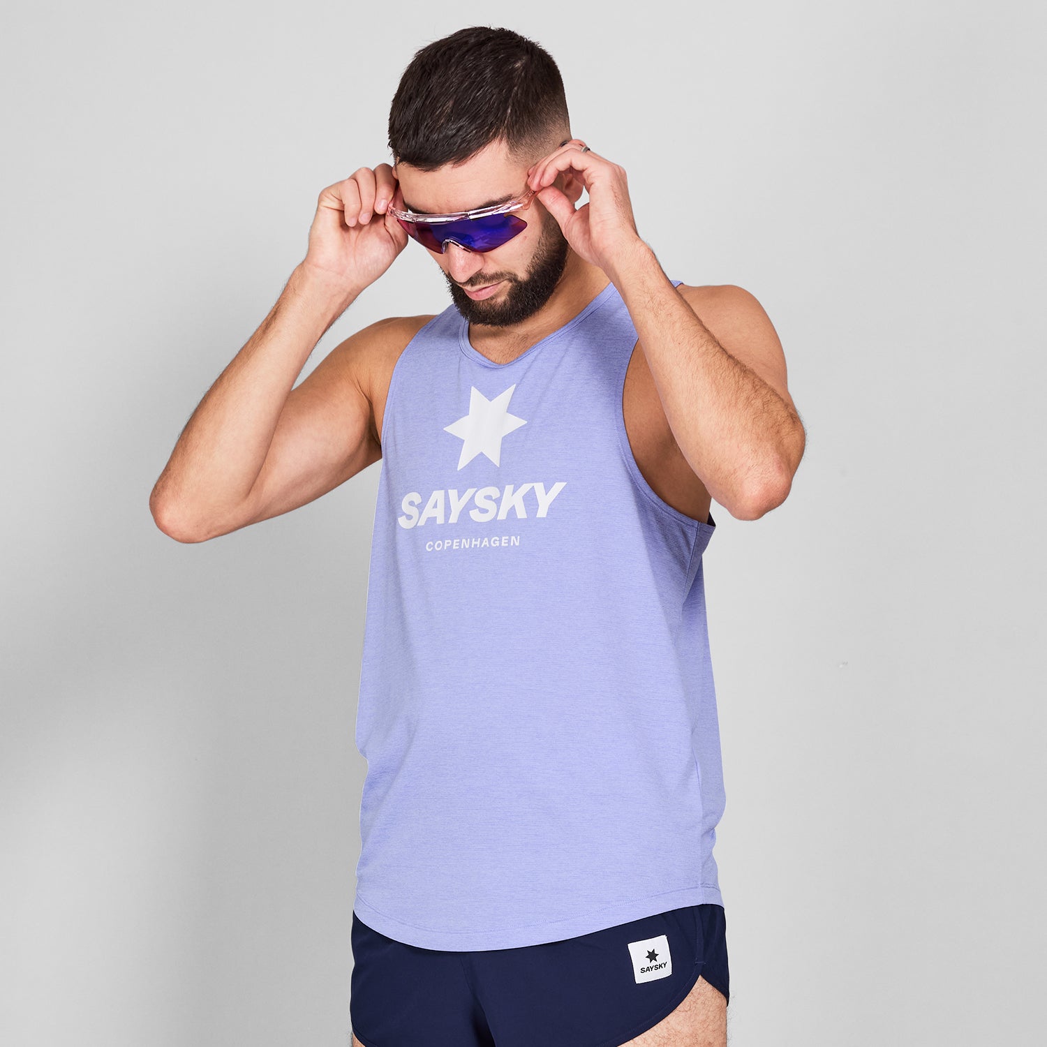 M Logo Combat Pro Singlet | Purple