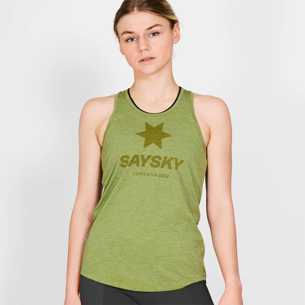 W Logo Combat Singlet | Green Melange