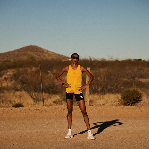 W Logo Combat Pro Singlet | Yellow
