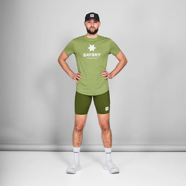 Logo Combat T-shirt | Green Melange