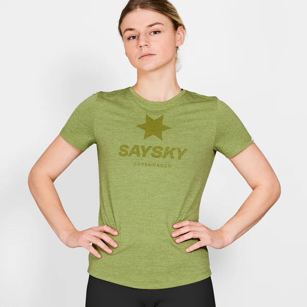 W Logo Combat T-shirt | Green Melange