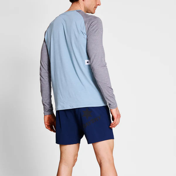 Logo Pace Long Sleeve | Blue Melange