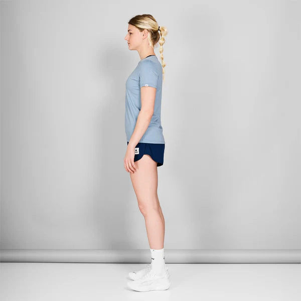 W Logo Pace T-Shirt | Blue Melange