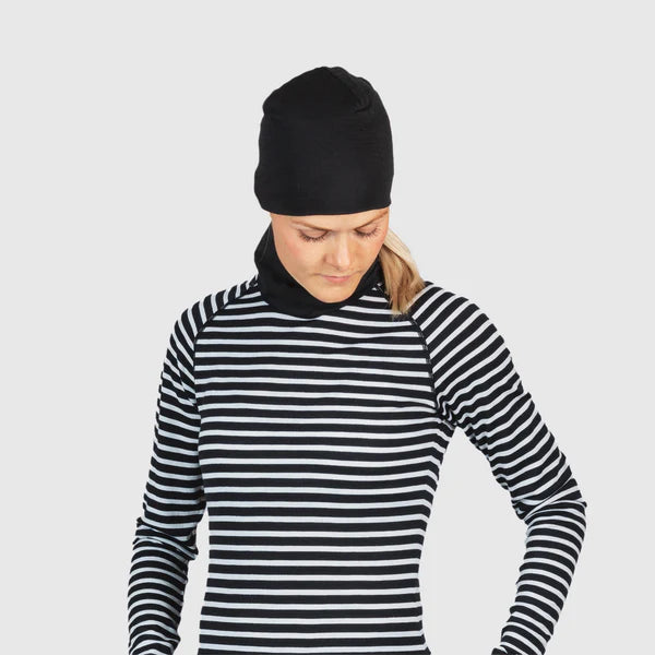 美麗諾羊毛圍巾 |黑色的