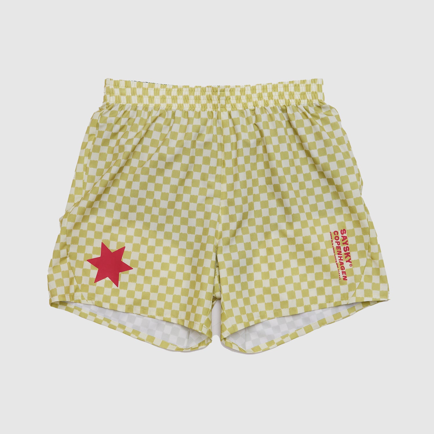 M Checker Pace Shorts 5'' | Green