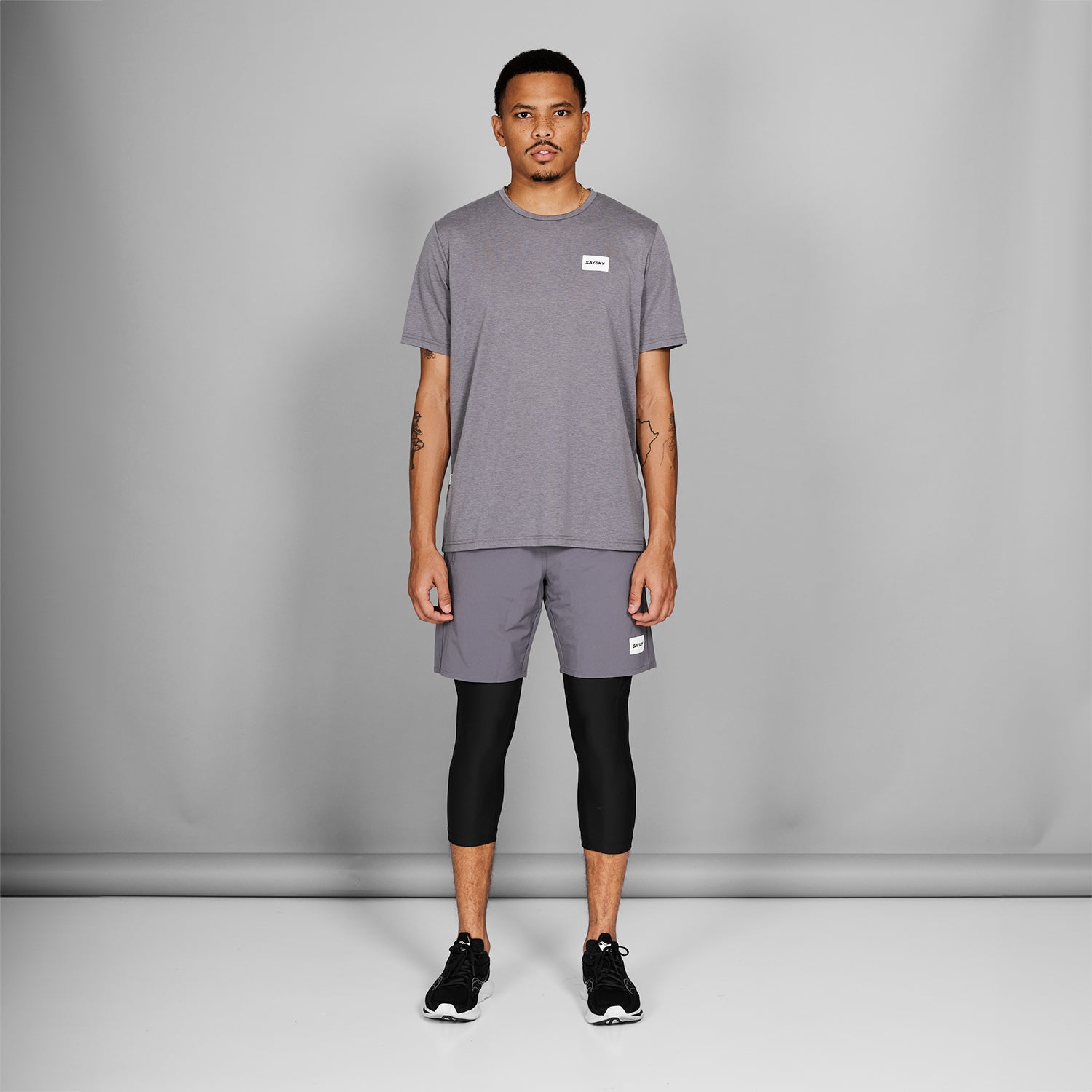 Clean Motion T-shirt | Grey Melange