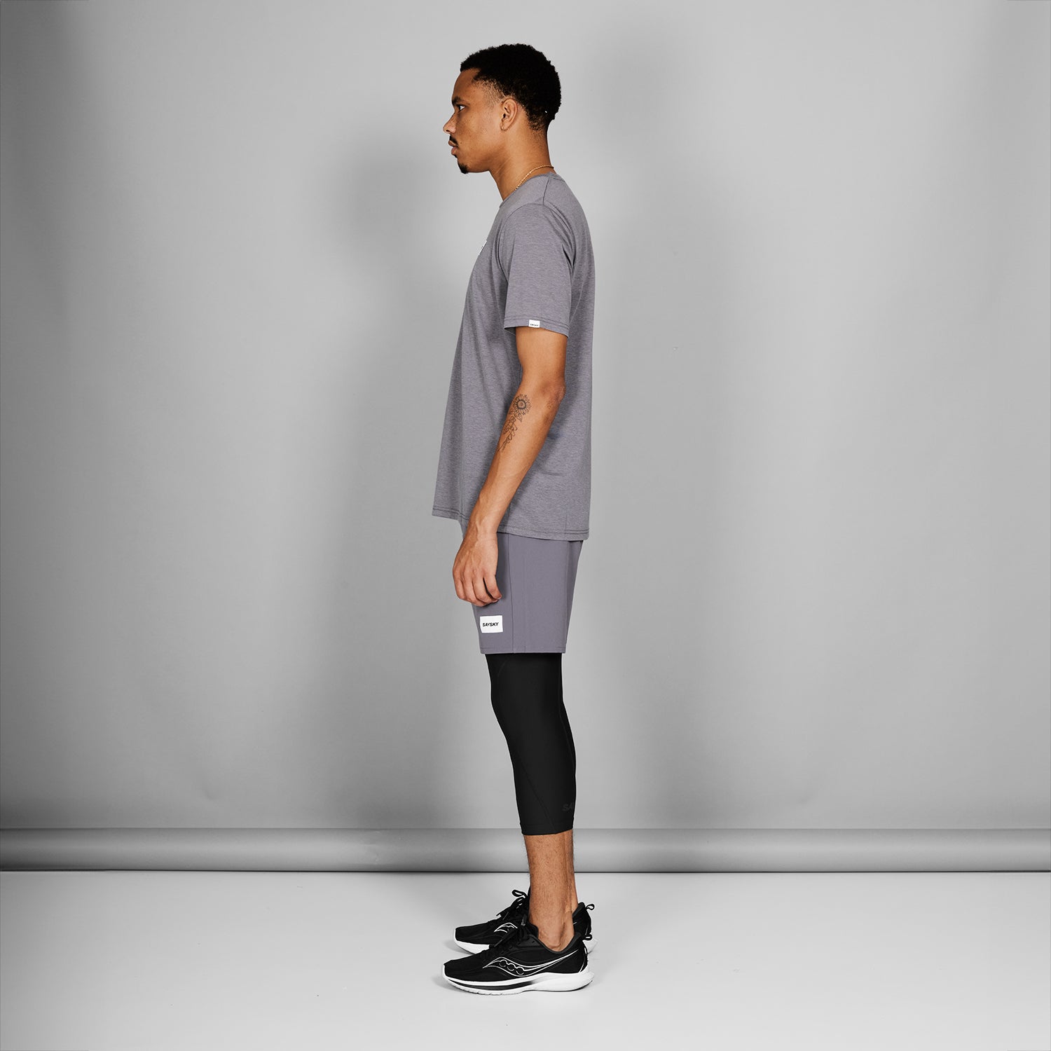 Clean Motion T-shirt | Grey Melange