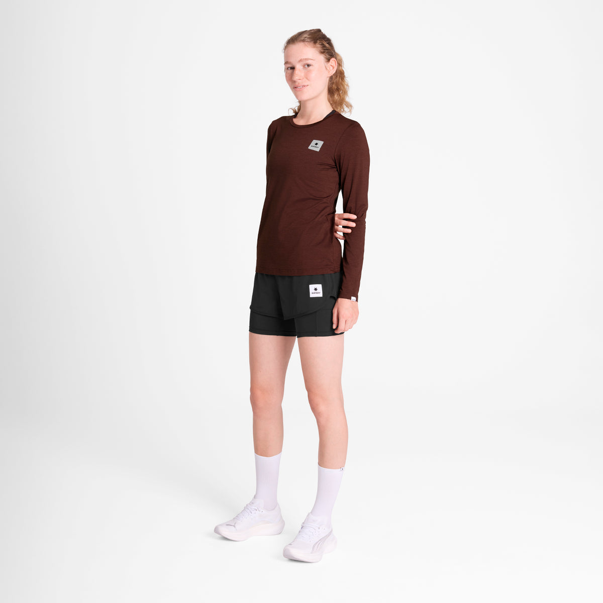 W Statement Pace Long Sleeve | Red Melange