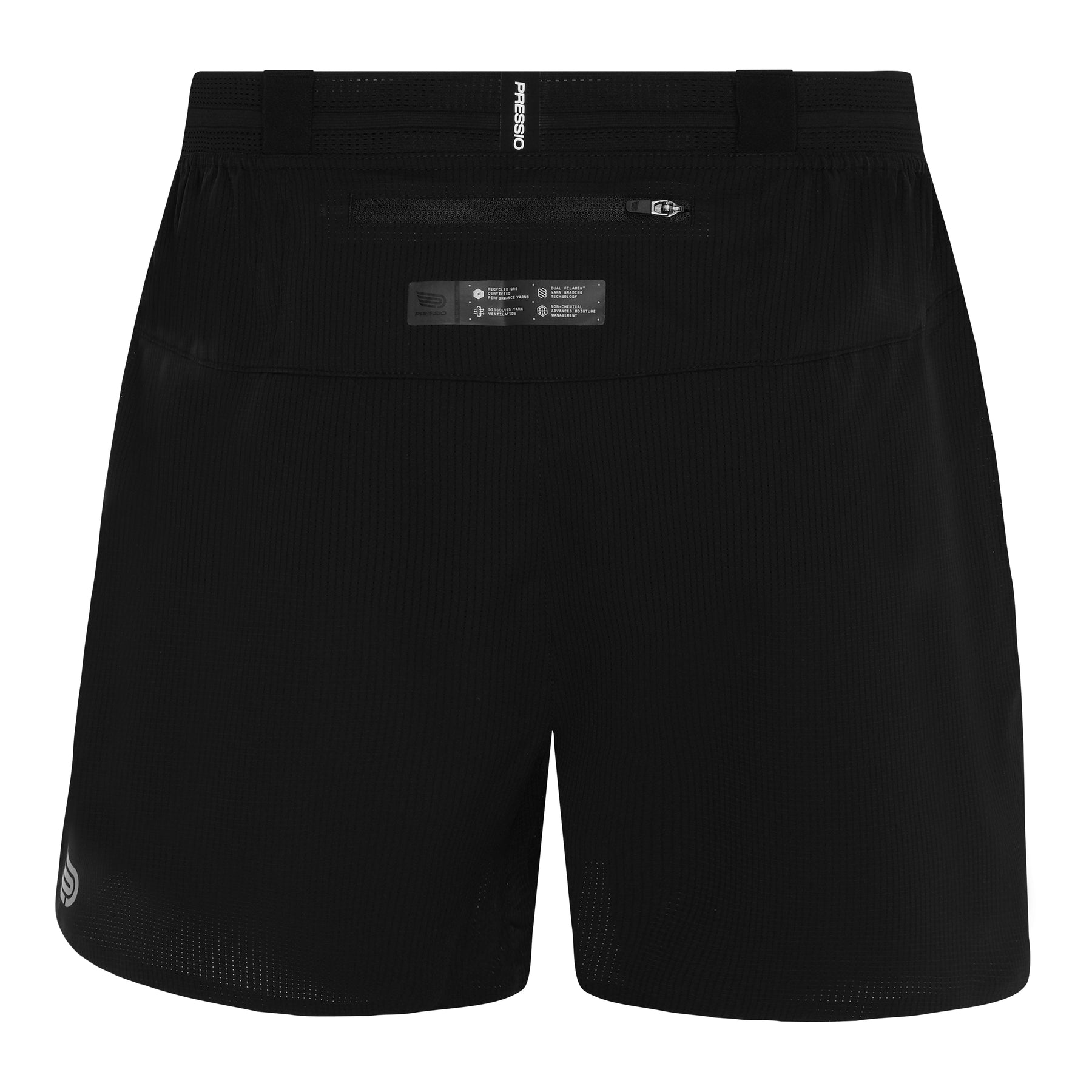 Men's Elite 4.5" Shorts | Black/Sliver
